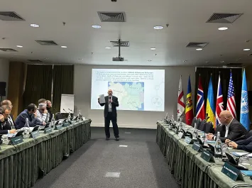 Participants attending the training exercise